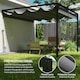 image 4 of Outsunny 3 x 3(m) Outdoor Pergola Retractable Canopy Wall Mounted - Grey
