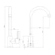 image 4 of Monobloc Swan Neck Kitchen Sink Mixer Tap Single Lever Chrome