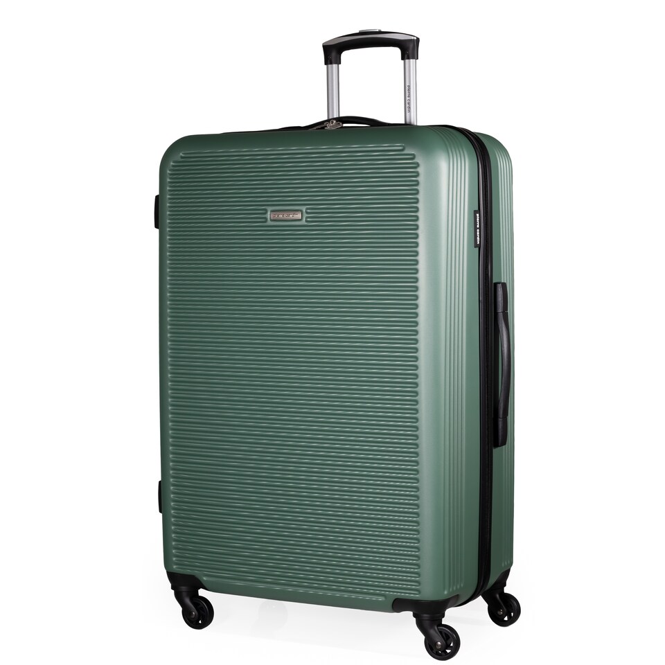 image 1 of Pierre Cardin Harley 25in Hard Shell Travel Suitcase 4 Wheel Checked - Khaki