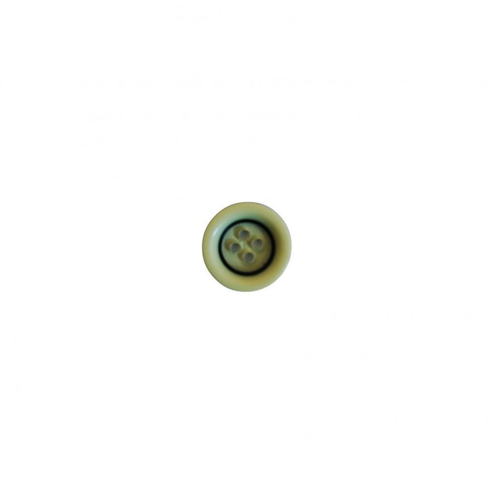 Crendon Yellow 11.25mm Round Plastic Buttons for Dressmaking - each