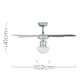 image 6 of ValueLights Mirage Silver and Black 42 Inch Ceiling Fan Glass Shade