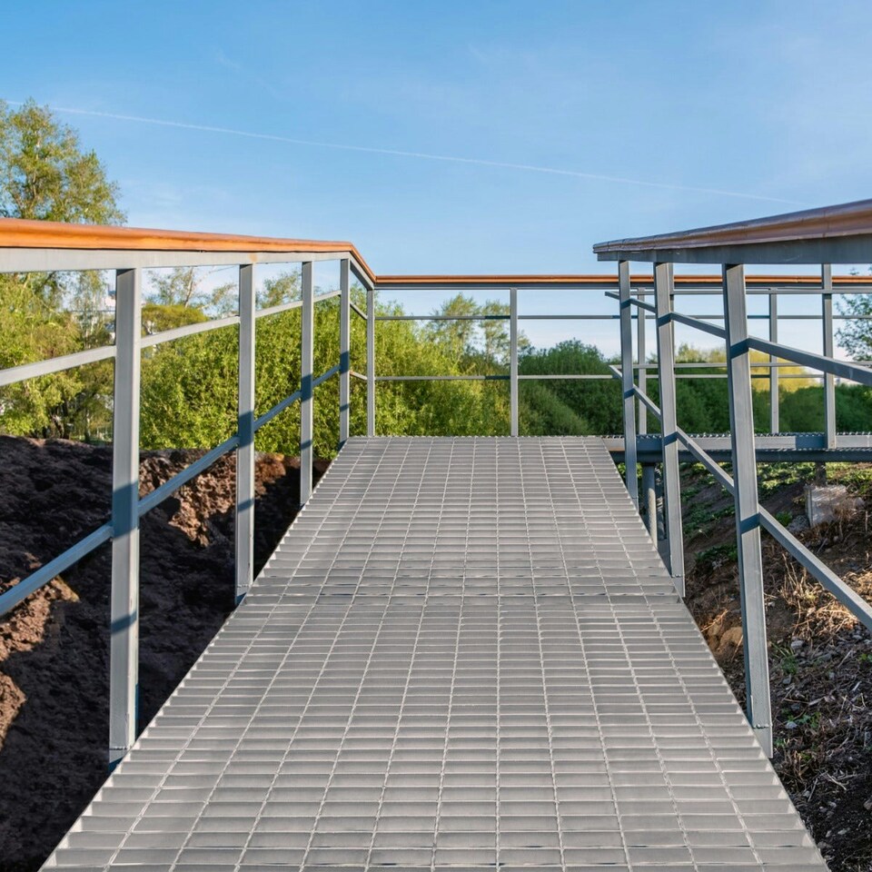 image 1 of Galvanised Grating - 500mm x 500mm | Silver