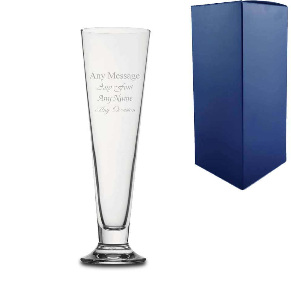 image 1 of Personalised Engraved 300ml Palladio Beer Glass Gift Box
