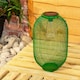 image 2 of ValueLights Solar Powered Outdoor Dark Green Metal Mesh Basket Garden Lantern Light