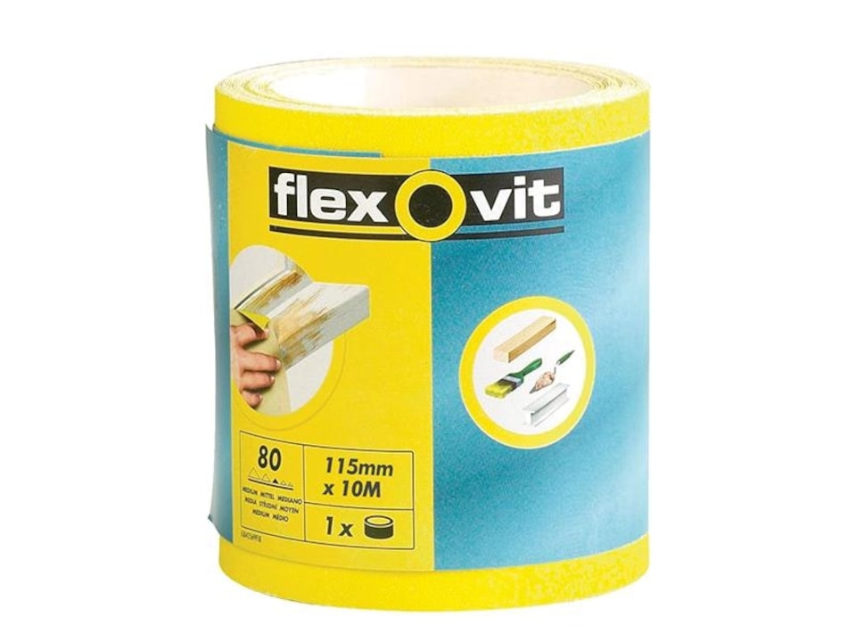 Flexovit High Performance Sanding Roll 115Mm X 10M Coarse 60G
