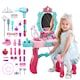 image 1 of Role Play Girls Dressing Vanity Table Set Makeup Set with Light and Sound