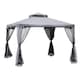 image 1 of Outsunny 3 x 3 m Metal Gazebo Garden Outdoor 2-Tier Roof Marquee Party White
