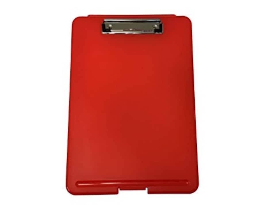 image 1 of A4 Red Clipboard Box File - Storage Filing Case