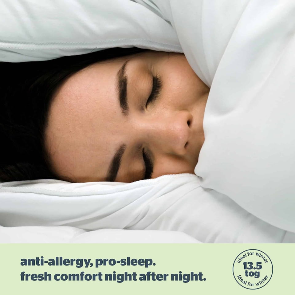 image 1 of Silentnight 4.5 Tog Anti-Allergy Duvet | White | King