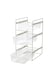 image 3 of Living and Home 3-Tier Sliding Under Sink Cabinet Organizer - White | Multi
