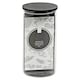 image 1 of Clear Glass Cylinder Storage Jars With Black Lid Airtight Coffee Tea Sugar Spice | Clear | Clear | Single 800ml Jar