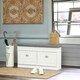image 4 of Shoe Storage Bench With Cushioned Seat White White