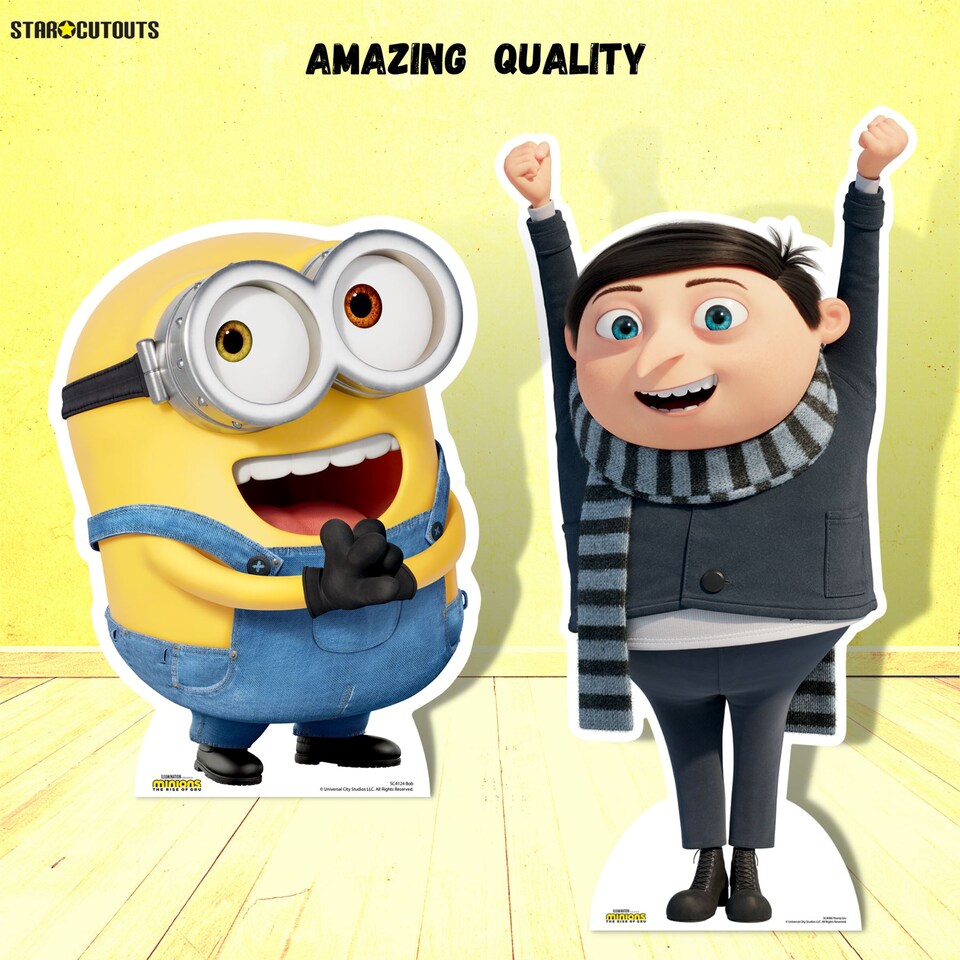image 1 of Minions Agnes With Fluffy Unicorn Lifesize Cardboard Cutout - 118cm