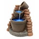 image 1 of Gardenwize Solar Corner Brick Wall Water Feature and Fountain Outdoor