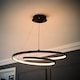 image 3 of ValueLights Infinity Black Loop Integrated LED Ceiling Light | Black
