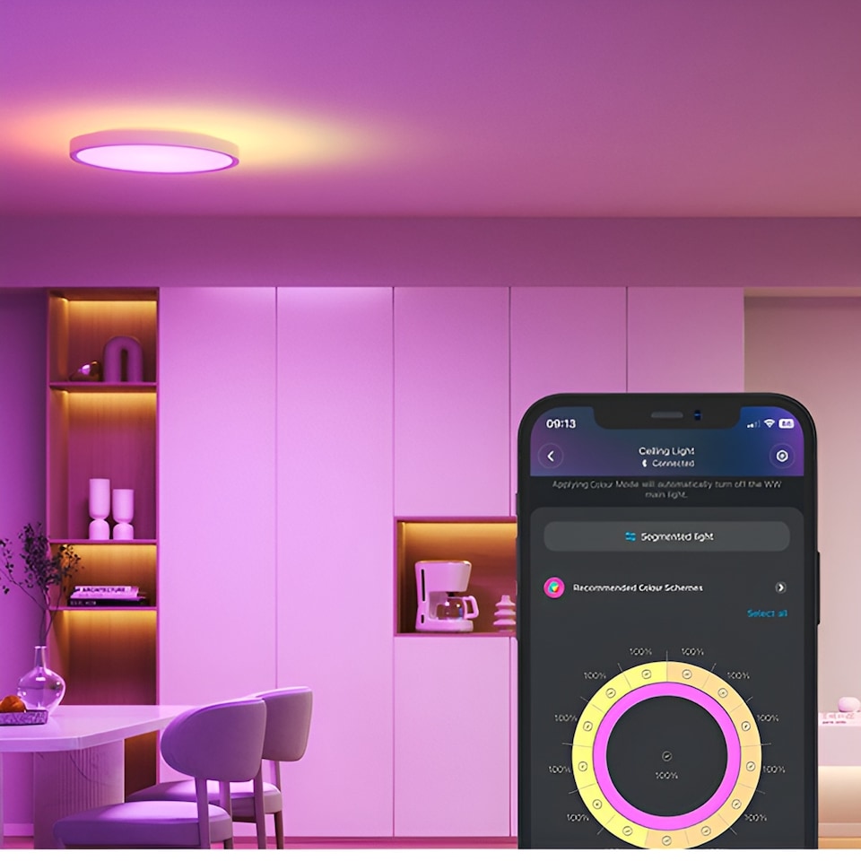 image 1 of Govee Round Smart Ceiling Light 30cm RGBWW + RGBIC