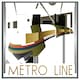 image 3 of Art deco metro line (Picture Frame) Black | M