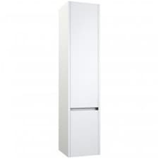 Bathroom Wall Mounted Tall Storage Unit 350mm Wide - White - (Urban) - Brassware Not Included | White | White | 1