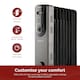 image 5 of Rediffusion 9 Fin Oil Filled Radiator 2KW Black