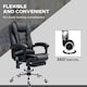 image 6 of Vinsetto Ergonomic Heated 6 Points Vibration Massage Executive Chair Black
