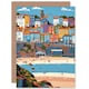 image 1 of Tenby Castle Beach Wales Colourful Townscape Greeting Card