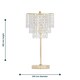 image 7 of First Choice Lighting Cascada Gold and Acrylic Crystal Jewelled Table Lamp Gold | Clear