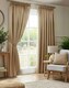 image 1 of Adison Lined Pencil Pleat Taped Curtains - 117cm x 229cm - Latte