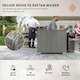 image 3 of Outsunny 6PC PE Rattan Corner Sofa Set Outdoor Conservatory Furniture w/ Cushion