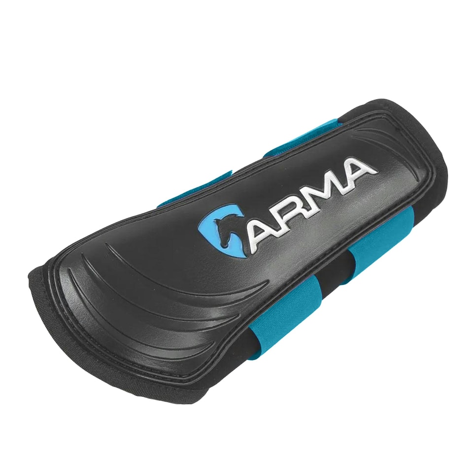 image 1 of ARMA Neoprene Horse Brushing Boots - Ocean Blue - Small Pony