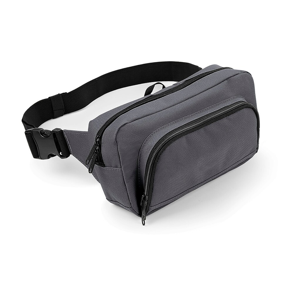 BagBase Organiser Belt / Waistpack Bag (2.5 Litres) - Graphite Grey - One Size | Grey