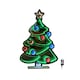 image 1 of 60cm Light up Christmas Tree Infinity Decoration with Multi-Coloured LEDs