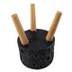 image 7 of Moon Black Planter with Stand | Black