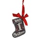 image 6 of Baby's 1st ChristmasnTree Decoration-Stocking Shape In A Chalkboard Plaque Style