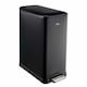 image 2 of Cooks Professional Dual Recycle Slimline Pedal Bin 50L | 20L & 30L Removable Compartments | Black Black