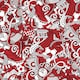 image 1 of Dream Team Wallpaper in Red and Grey and White | Red | Red and Grey and White