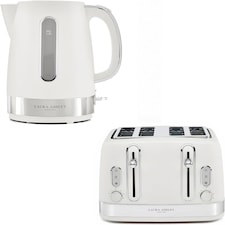 Laura Ashley Kettle & Toaster Set Stainless Steel Bundle by VQ
