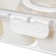 image 5 of Living and Home Food Storage Container with 8 Compartments for Fridge or Picnic,30.5cm W x 23.5cm D x 7cm H | White