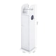 image 1 of Living and Home Wooden Bathroom Cabinet for Toilet Rolls - White 20 W x 18 D x 78 Hcm