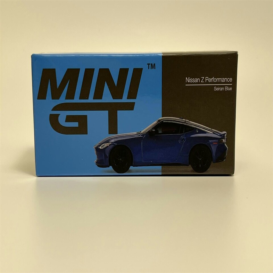 image 1 of Nissan Z Performance 2023 Blue LHD 1:64 Scale Mini GT MGT00453L