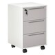 image 6 of HOMCOM Modern 3-Drawer Locking File Cabinet Mobile Filing Cabinet Grey White White