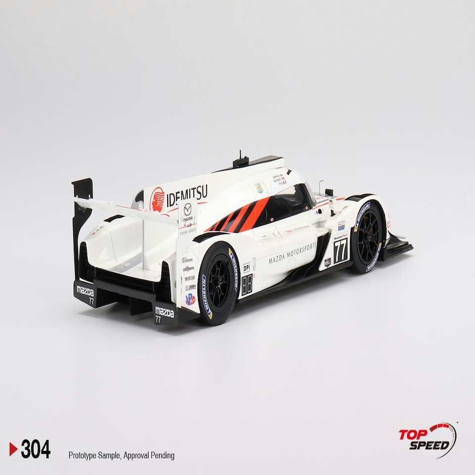 image 1 of Mazda RT-24P DPI #77 Mazda Team Joest IMSA Daytona 24Hr 2nd Place 1:18 Scale TSM TS0304
