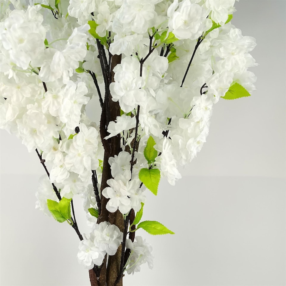 image 1 of 150cm Artificial White Blossom Tree