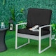 image 2 of Outsunny 2 Pieces Seat Cushion and Back Pad Set for Rattan Furniture 