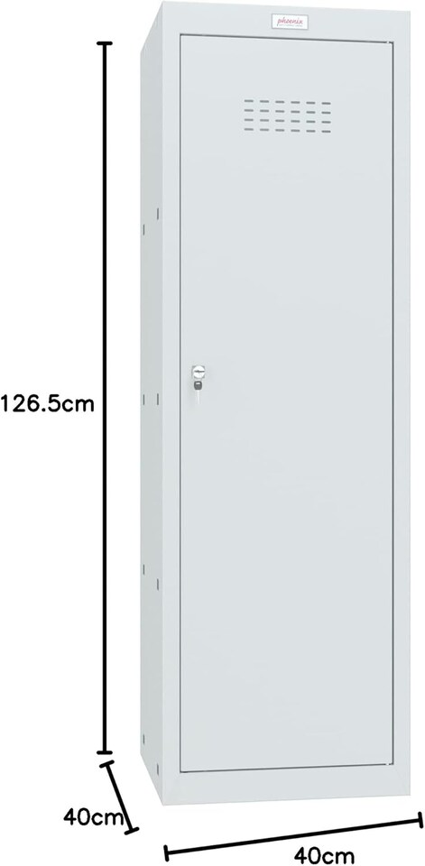image 1 of Phoenix CL Series CL1244GGK Size 4 Cube Locker in Light Grey with Key Lock