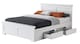 image 1 of 5ft King Size 4 drawer storage, Solid,strong,white painted wood bed frame.Wooden bedstead | White | King
