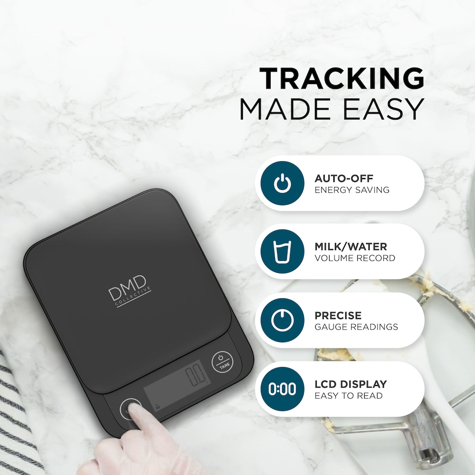 image 1 of DMD Smart Kitchen Scale with Nutritional Calculator, 24 Nutrients Tracking, Calorie Counting