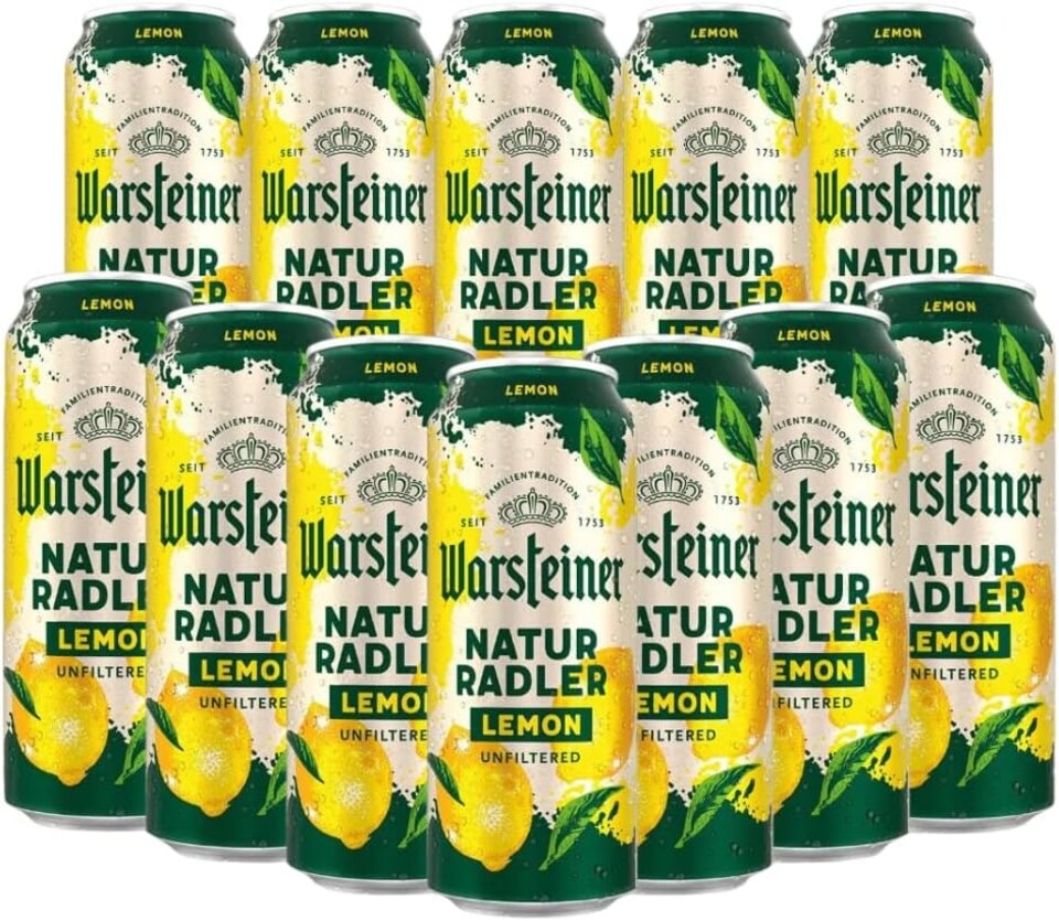 Warsteiner Natur Lemon Radler 2% abv 12 x 500ml
