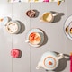 image 2 of Nicola Spring Hand-Printed Dinner Plates - 25.5cm - 3 Colours - Pack of 6 | Multi | Multi