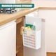image 4 of GEEZY Over Door Hanging Storage Organizer Basket for Kitchen Bathroom Pantry Cupboard