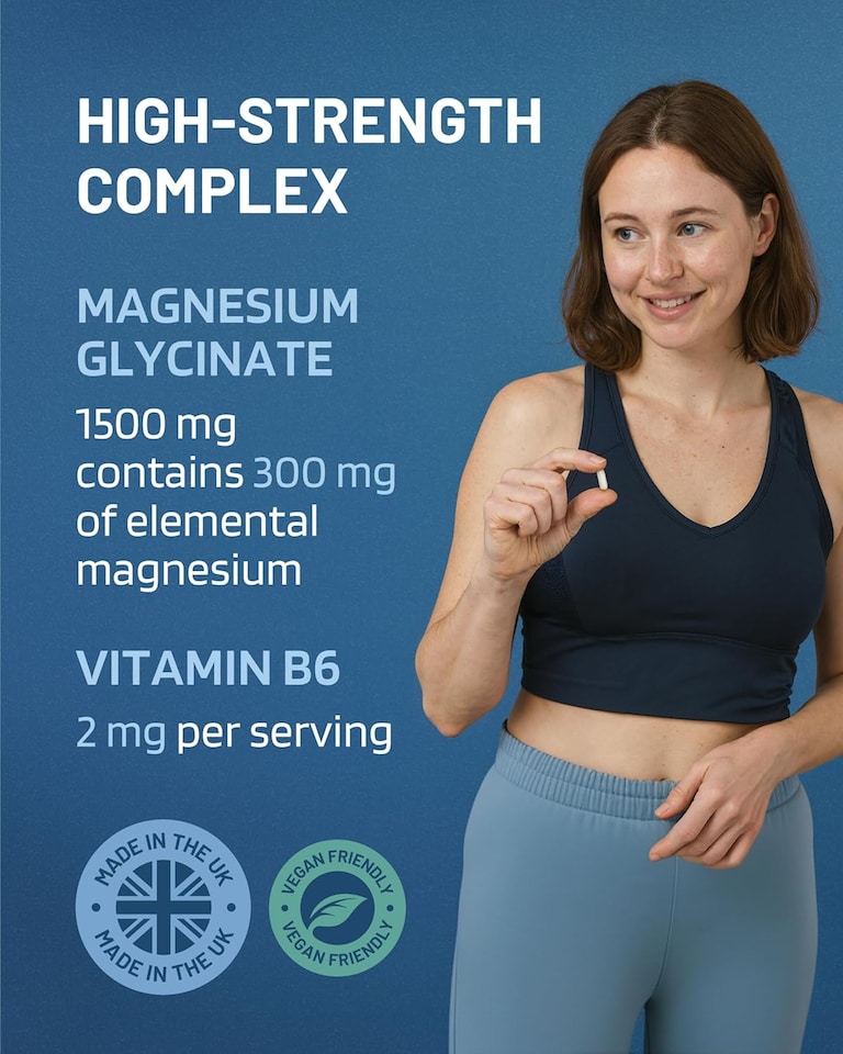 image 1 of PharmaZen Magnesium Glycinate with Vitamin B6 60 Capsules